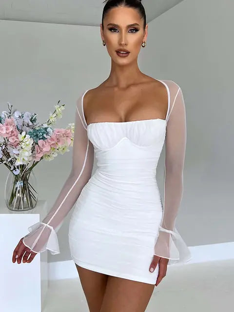 Elegant Backless Sexy Mini Dress