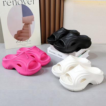 Super Thick-soled Slippers For Women Outdoor Fashion Beach Shoes Summer